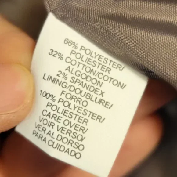 NWOT Anne Klein Corduroy Power Blazer Cuffed Sleeve Brown Tan Size 8 - Picture 10 of 13